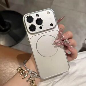 IPhone 17pro max magsafe complete full coverage case - Silver